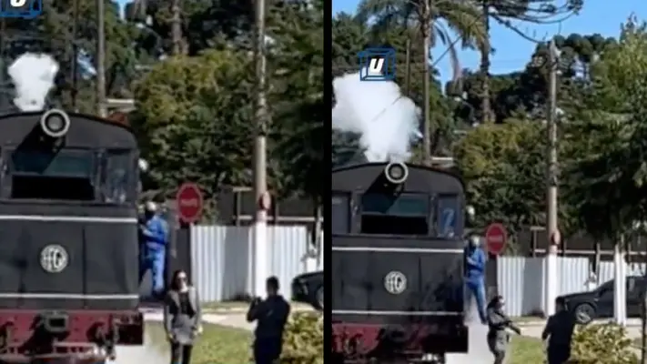 VIDEO: Maquinista patea a mujer para que no fuera golpeada por un ferrocarril