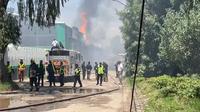 Incendio en fábrica de aceites en Cuautitlán Izcalli