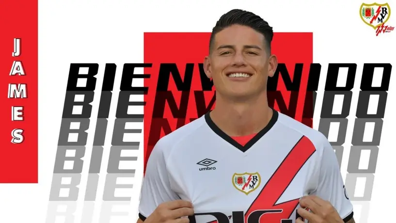 ¡Bienvenido parcero! James Rodríguez es nuevo jugador del Rayo Vallecano