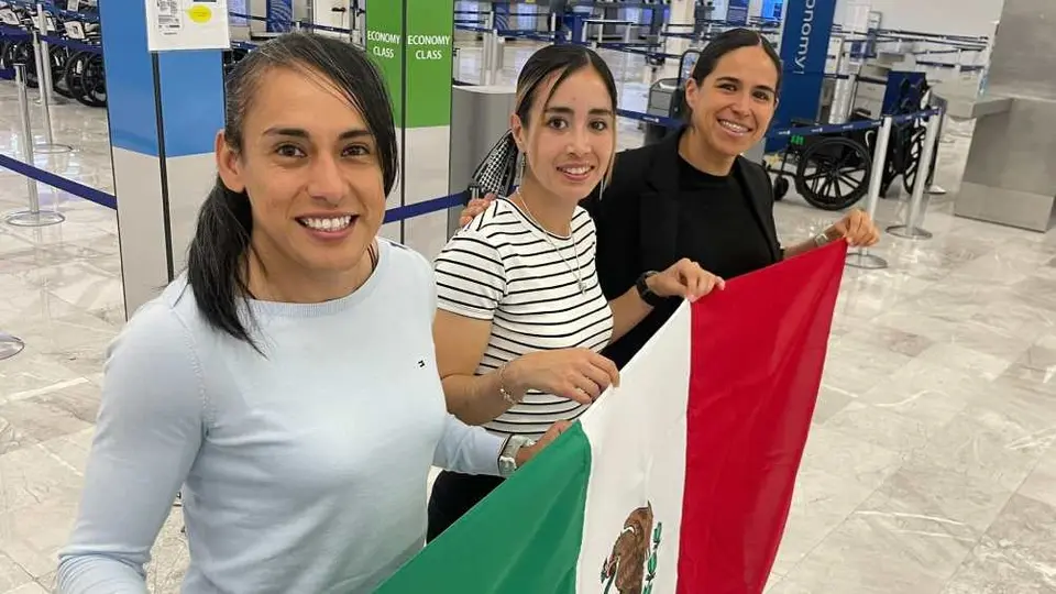 ¡Listas las representantes olímpicas! Árbitras mexicanas ya viajaron a los Juegos Olímpicos París 2024
