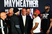 Floyd Mayweather y John Gotti III superan báscula y están listos para enfrentarse