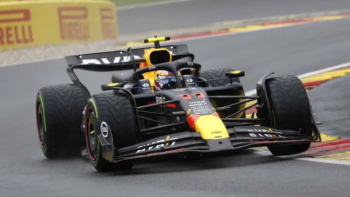 Max Verstappen lidera la Práctica 3 del GP de Bélgica; Checo Pérez termina décimo