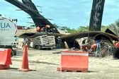 Colapsa estructura del Tren Maya debido a las fuertes lluvias en Chetumal