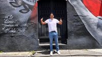 ¡El príncipe guaraní! José Cardozo conoce el mural hecho en su honor