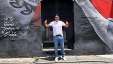 ¡El príncipe guaraní! José Cardozo conoce el mural hecho en su honor