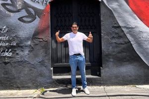 ¡El príncipe guaraní! José Cardozo conoce el mural hecho en su honor