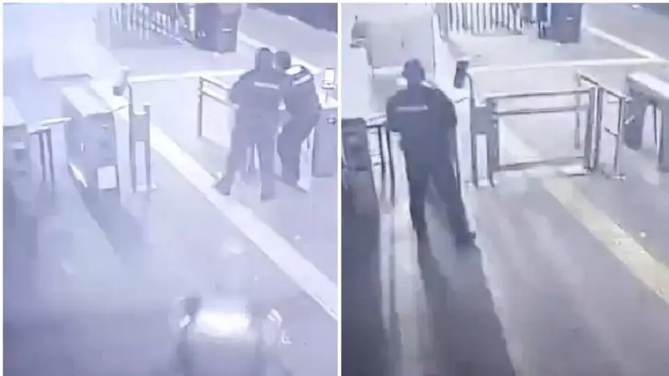 VIDEO: Momento exacto en que cae un rayo en la Terminal Taxqueña del Tren Ligero
