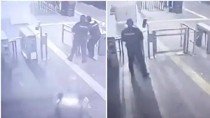 VIDEO: Momento exacto en que cae un rayo en la Terminal Taxqueña del Tren Ligero