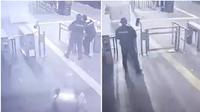 VIDEO: Momento exacto en que cae un rayo en la Terminal Taxqueña del Tren Ligero