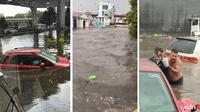 Naucalpan es azotada por las fuertes lluvias; el agua alcanzó el metro y medio