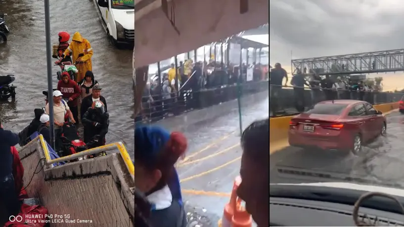 Fuertes lluvias dejan grandes encharcamientos provocando caos en la CDMX