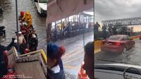 Fuertes lluvias dejan grandes encharcamientos provocando caos en la CDMX
