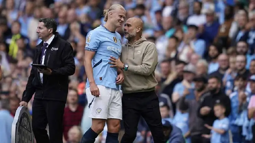 Pep Guardiola reconoce el gran nivel de Erling Haaland: 'Simplemente imparable'