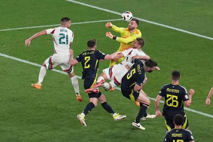 Euro 2024: Hungría venció a Escocia, en partido marcado por la conmoción de Barnabás Varga