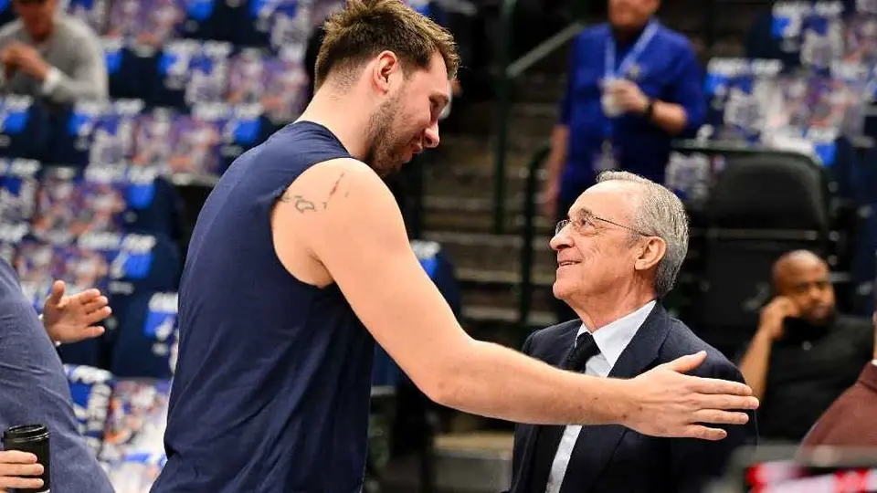 ¡Invitado de lujo! Florentino Pérez asistió al último partido de los Mavs de la NBA