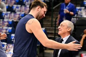 ¡Invitado de lujo! Florentino Pérez asistió al último partido de los Mavs de la NBA