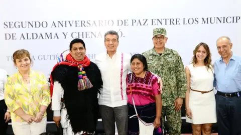 Celebramos dos años de paz entre Chenalhó y Aldama tras 50 años de conflictos.- Escandón