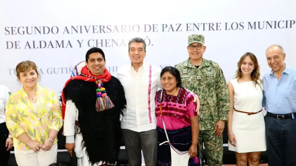 Celebramos dos años de paz entre Chenalhó y Aldama tras 50 años de conflictos.- Escandón