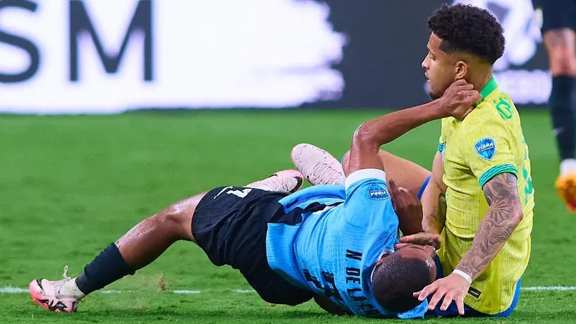 Copa América 2024: El Uruguay vs Brasil generó más faltas y patadas que ocasiones de gol