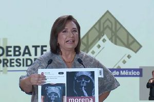 Segundo debate presidencial: Xóchitl Gálvez asocia a Morena con la Santa Muerte