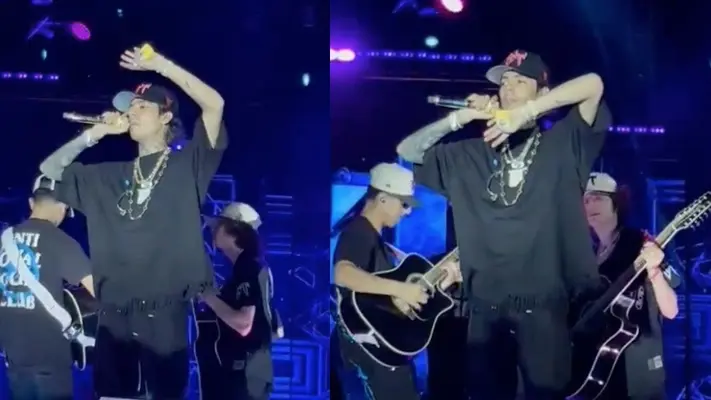 Natanael Cano dice que las mujeres guapas merecen respeto menos las gordas en concierto