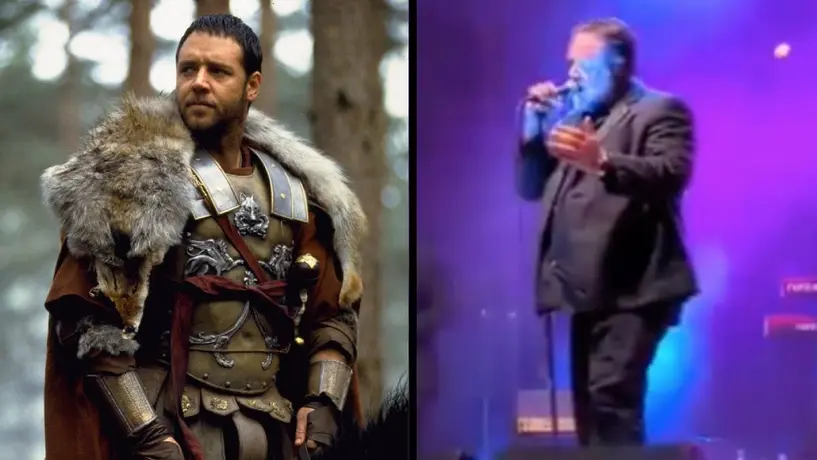 VIDEO: Russell Crowe, de gladiador a líder y cantante de una banda