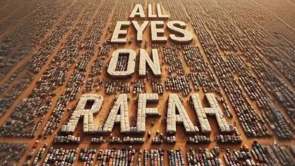 Qué significa 'All eyes on Rafah', la frase que se ha vuelto viral en redes sociales.