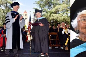 Mujer de 105 años se gradúa de maestría en la universidad Stanford