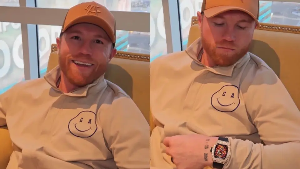 ‘Canelo’ Álvarez presume reloj de más de 25 millones de pesos