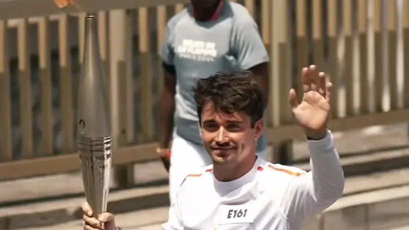 ¡Charles Leclerc portó la antorcha olímpica por las calles de Mónaco!