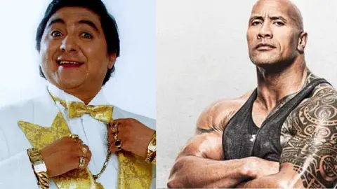 Huicho Domínguez dice que fue luchador de la Triple A y enfrentó a los hermanos de La Roca
