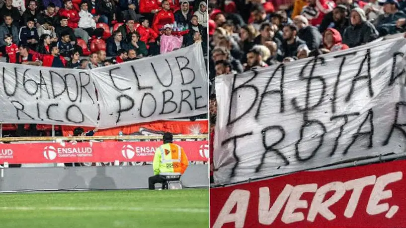 ¡El futbol argentino arde! Hinchas del Independiente estallaron contra su equipo