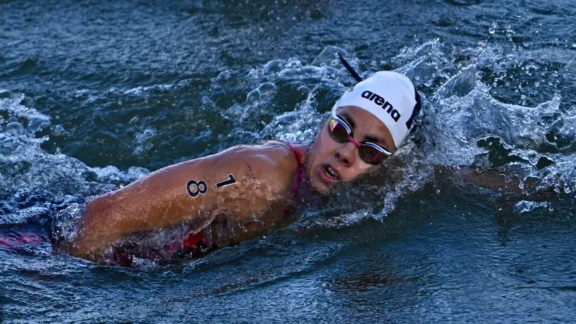 Martha Sandoval finaliza en la posición 19 en Natación en Aguas Abiertas en París 2024