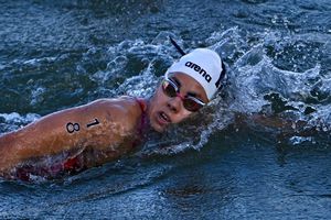 Martha Sandoval finaliza en la posición 19 en Natación en Aguas Abiertas en París 2024