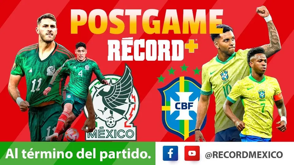México vs Brasil: Postgame EN VIVO a través de RÉCORD+