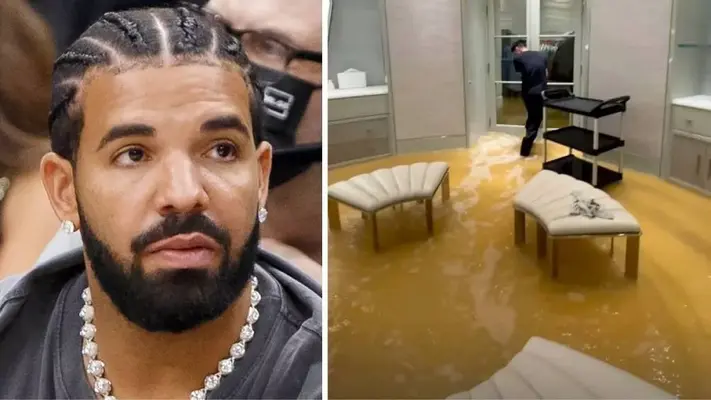 VIDEO: Drake muestra un video de su mansión inundada por las tormentas en Toronto