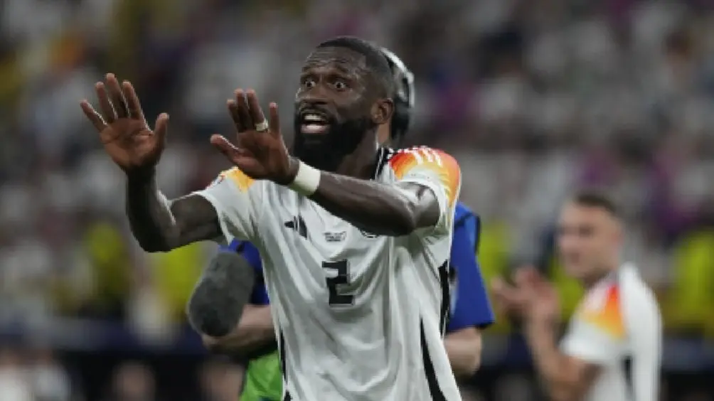 Antonio Rüdiger MVP ddel Alemania vs Dinamarca | AP