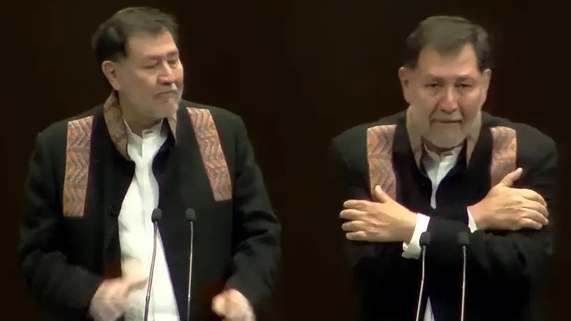 ¡Le ganó el sentimiento! Fernández Noroña llora al despedirse como diputado