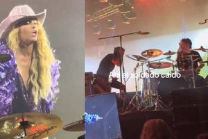 VIDEO: Paulina Rubio regaña a su baterista en medio de un concierto