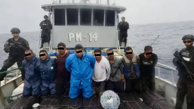 Seis mexicanos fueron detenidos en El Salvador por intentar traficar más de 1,500 kg de cocaína