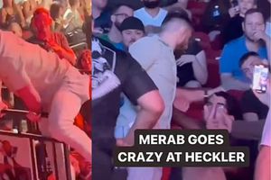 Peleador de la UFC asusta a un aficionado durante evento