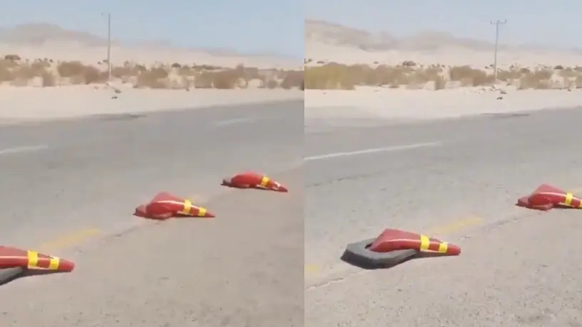En Kuwait, llegan a 50ºC y los conos de tráfico no soportan temperaturas
