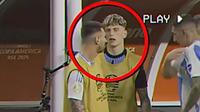 Garnacho desmiente un video donde supuestamente ignora a Lionel Messi en la Final de la Copa América