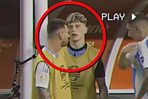 Garnacho desmiente un video donde supuestamente ignora a Lionel Messi en la Final de la Copa América