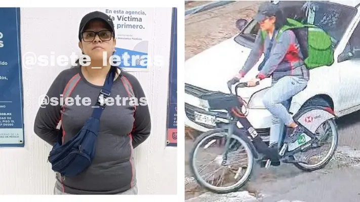 Robó Ecobici en 2022 y ahora es detenida usando la bicicleta para hacer pedidos en Uber Eats