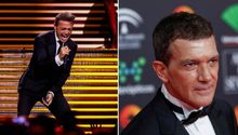 VIDEO: Luis Miguel y Antonio Banderas son vistos juntos en España
