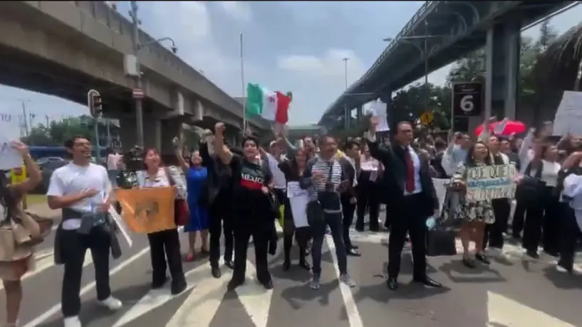 ¡Última Hora! Metrobús y Trolebús afectados por manifestación en Viaducto por Reforma Judicial