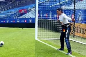 ‘Checo’ Pérez marca penal a lo Panenka a Max Verstappen previo al GP de Canadá