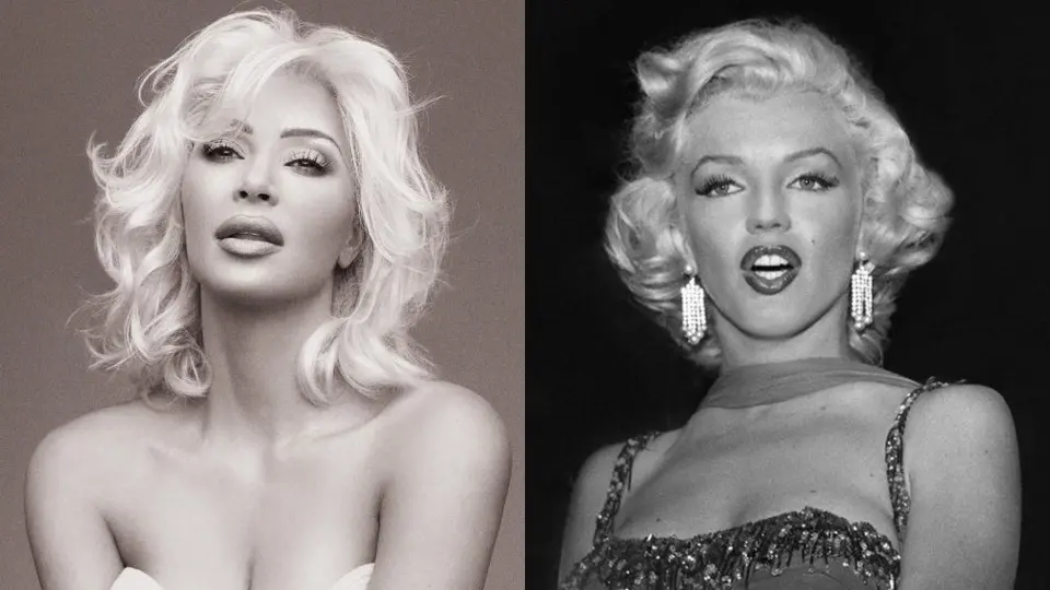 Kim Kardashian se convierte en Marilyn Monroe ¡Descubre el provocativo motivo!