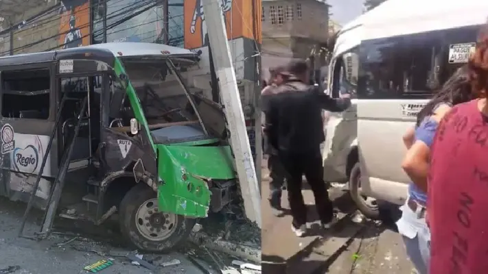 Choque de transporte público en Cuajimalpa resulta en dos muertos y once heridos